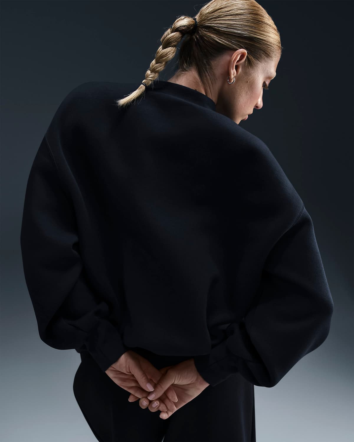 Women's Oversized Crew-Neck Sweatshirt