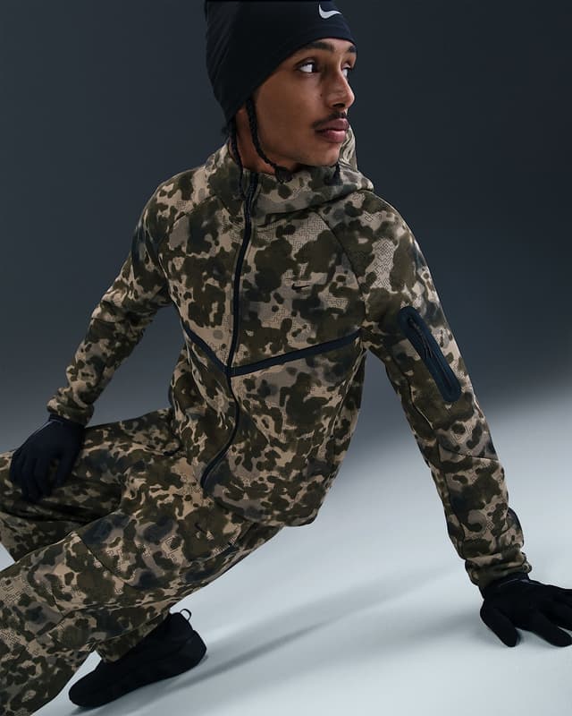 Men's Full-Zip Fleece Camo Windrunner Jacket